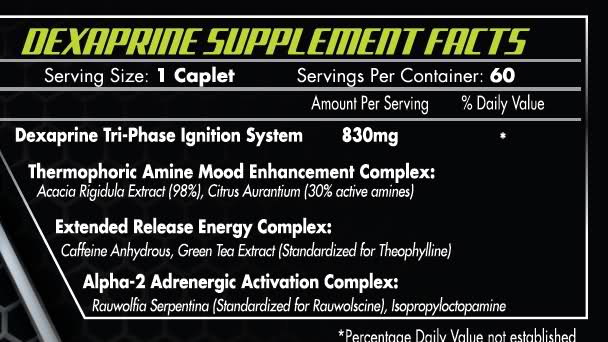 Dexaprine Supplement Facts