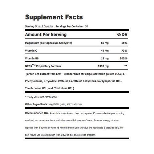 Dymetadrine ingredient label