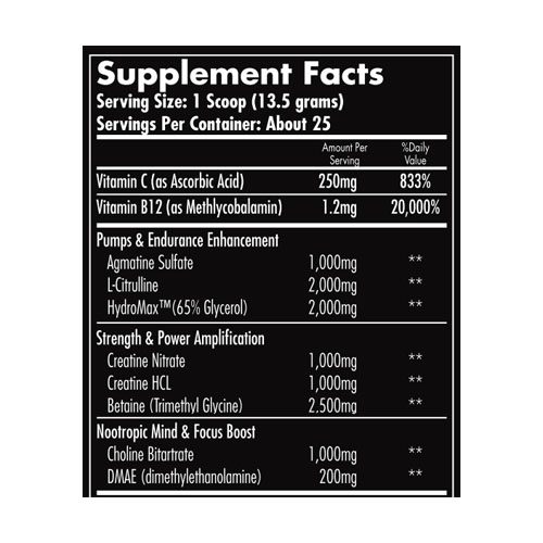 hemavo2maxingredientlabel