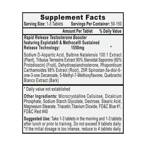 bulasterone ingredient label