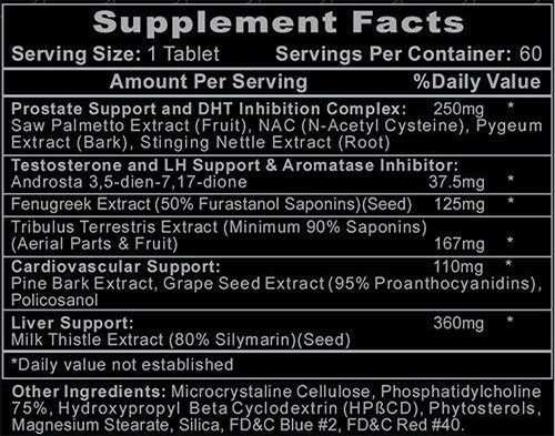 Arimiplex Ingredients Label