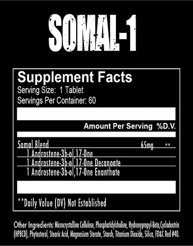 Somal 1 Ingredients Label