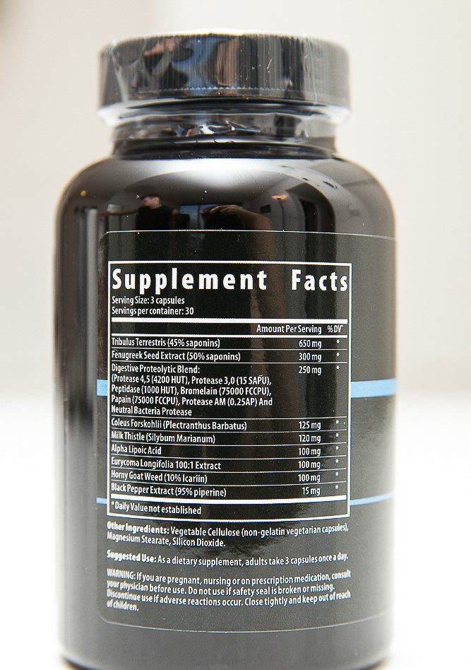 Pronabolin Supplement Facts