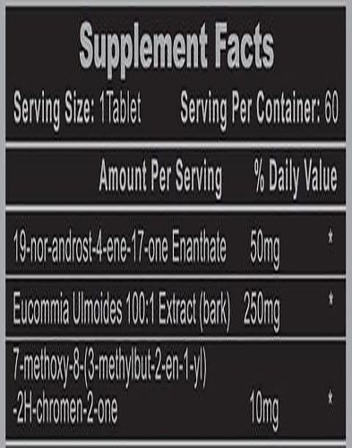 Osta Plex Ingredients Label