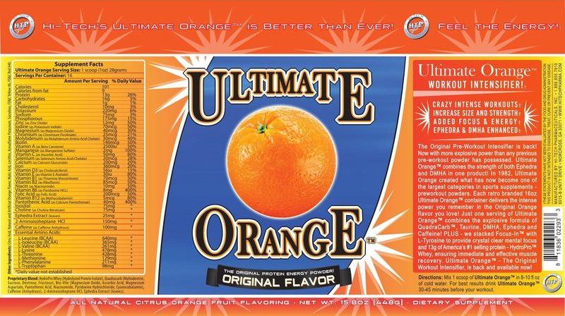 Ultimate Orange Product Label